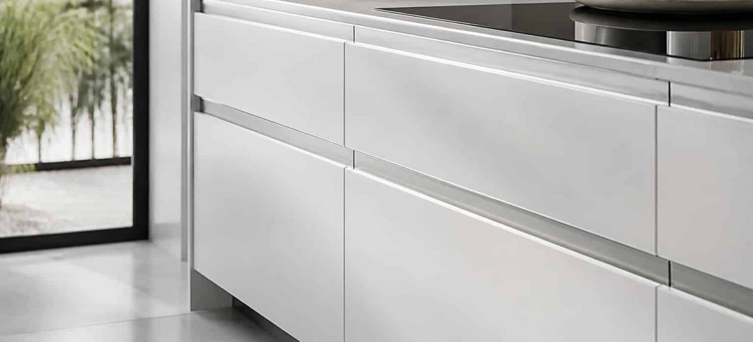 découvrez comment la pureté des lignes dans une cuisine est influencée par le choix de poignées profilées, alliant esthétique et fonctionnalité pour un design épuré.
